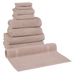 Becci Turkish Cotton Towel Set of 6 | Classic Turkish Towels Beige