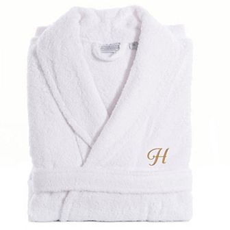 Linum Home Textiles Turkish Cotton Personalized Unisex Quick Dry Terry Bathrobe