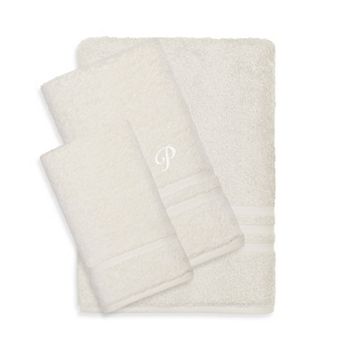 Linum Home Textiles Turkish Cotton Denzi 3 pc Personalized Towel Set