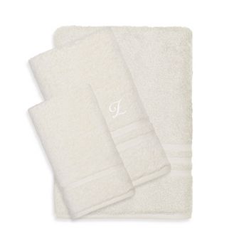 Linum Home Textiles Turkish Cotton Denzi 3 pc Personalized Towel Set