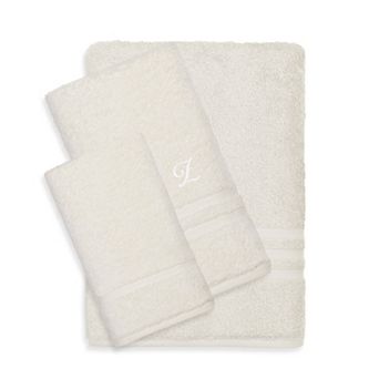 Linum Home Textiles Turkish Cotton Denzi 3 pc Personalized Towel Set
