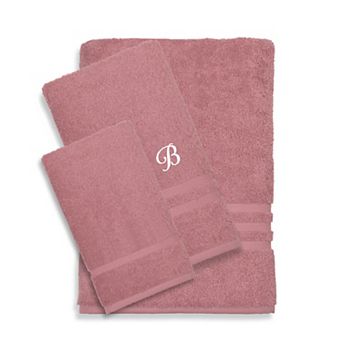 Linum Home Textiles Turkish Cotton Denzi 3 pc Personalized Towel Set
