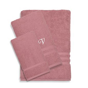 Linum Home Textiles Turkish Cotton Denzi 3 pc Personalized Towel Set