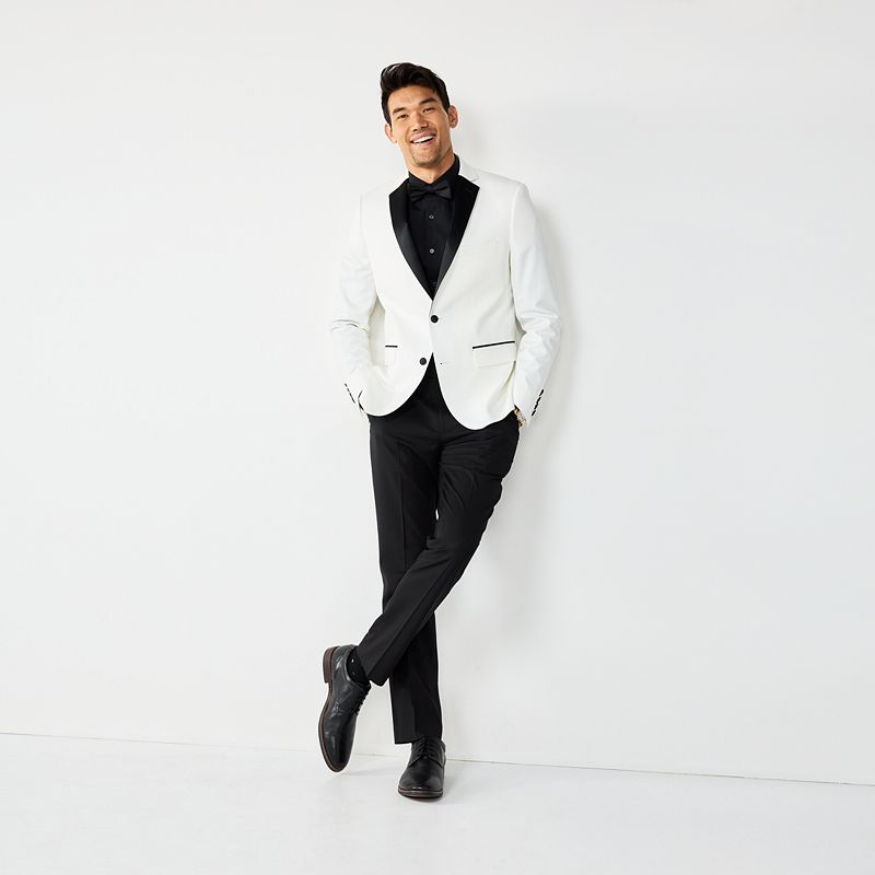 Mens Apt. 9 Nested Tuxedo Suit Set, Size: 36 Short, White