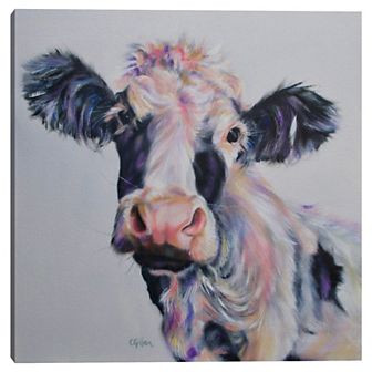 Masterpiece Ripple Cow Canvas Wall Art