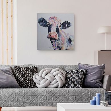 Master Piece Ripple Cow Canvas Wall Art
