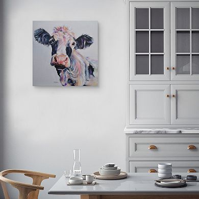 Masterpiece Ripple Cow Canvas Wall Art