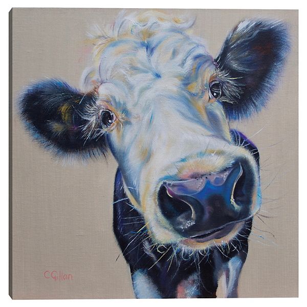 Master Piece Shine Cow Canvas Wall Art