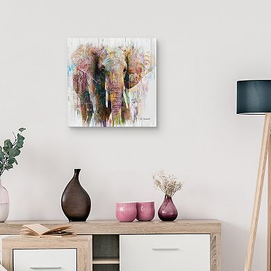 Masterpiece Elephant Portrait Canvas Wall Art