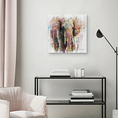 Masterpiece Elephant Portrait Canvas Wall Art