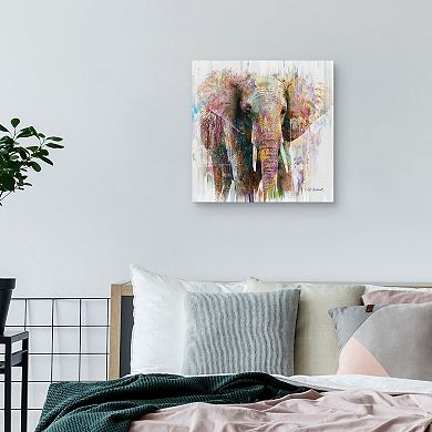 Masterpiece Elephant Portrait Canvas Wall Art