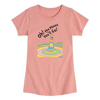 Girls 7-16 Dr. Seuss Places You'll Go Graphic Tee