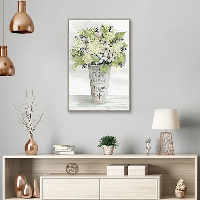 Master Piece French Floral I Framed Wall Art