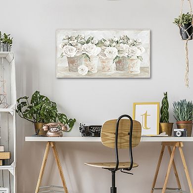 Masterpiece Potted Roses Framed Wall Art