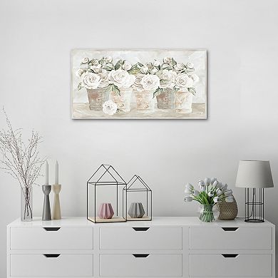 Masterpiece Potted Roses Framed Wall Art