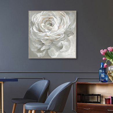 Masterpiece White Rose Framed Wall Art