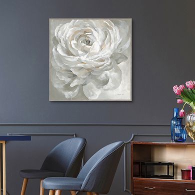 Master Piece White Rose Framed Wall Art