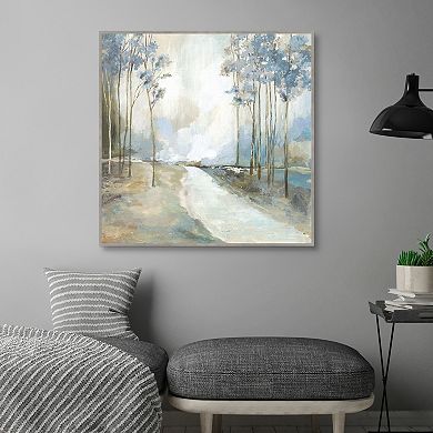 Masterpiece Blue Path Home Framed Wall Art