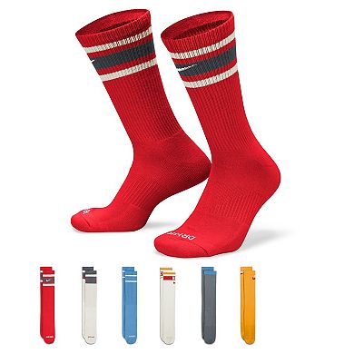 Men's Nike 6-Pack Everyday Plus Cushioned Crew Socks