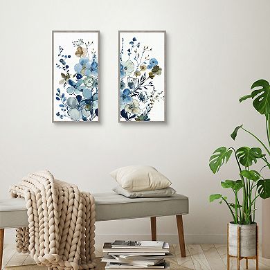 Master Piece Blue Blossoming Garden Framed Wall Art