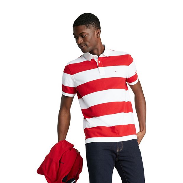 Tommy hilfiger men's striped polo 2024 t shirt