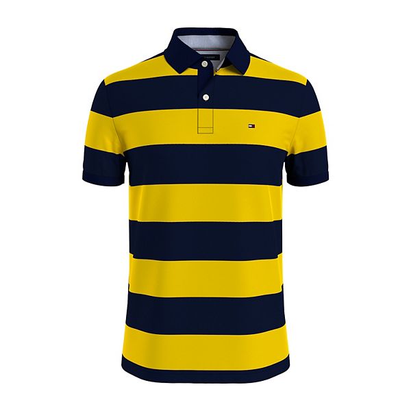Tommy Hilfiger Custom-Fit Striped Cotton Rugby Polo