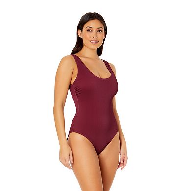 Women's Catalina Solid Criss Cross One-Piece Swimsuit