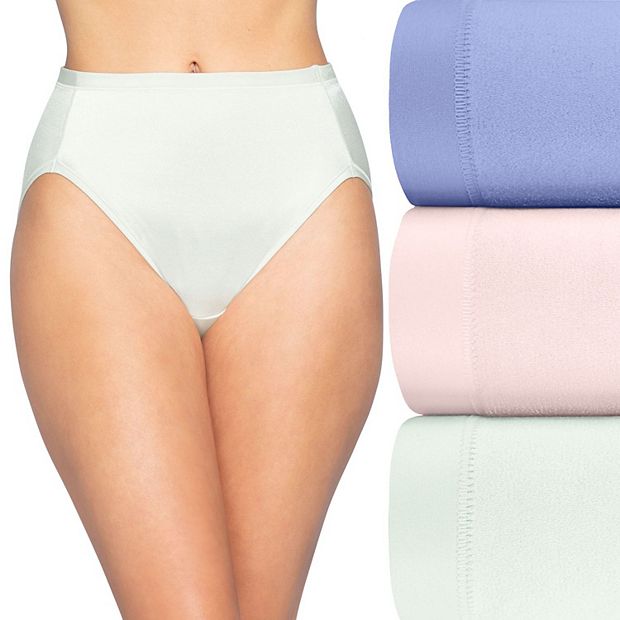 Women's Vanity Fair Body Caress 3-Pack Hi-Cut Panties 13437, Size