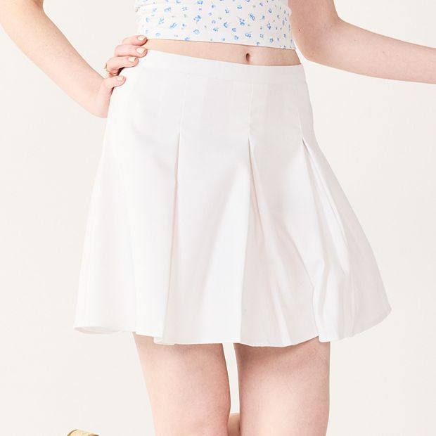 High waisted pleated outlet skirt juniors