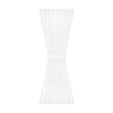 Achim Darcy Rod Pocket Door Panel with Tieback