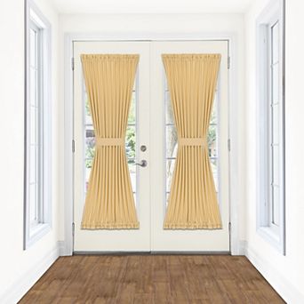 Achim Darcy Rod Pocket Door Panel with Tieback