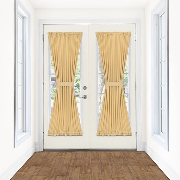Achim Darcy Rod Pocket Door Panel with Tieback