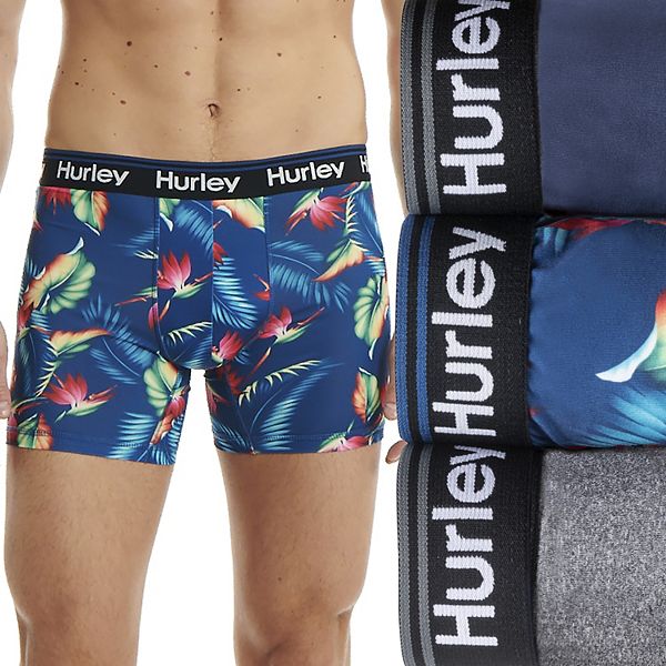Hurley Mens 3 Pack Regrind Boxer Briefs : : Clothing, Shoes &  Accessories