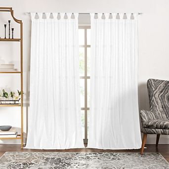 Achim Peri Tulip Tab Top Window Curtain Panel