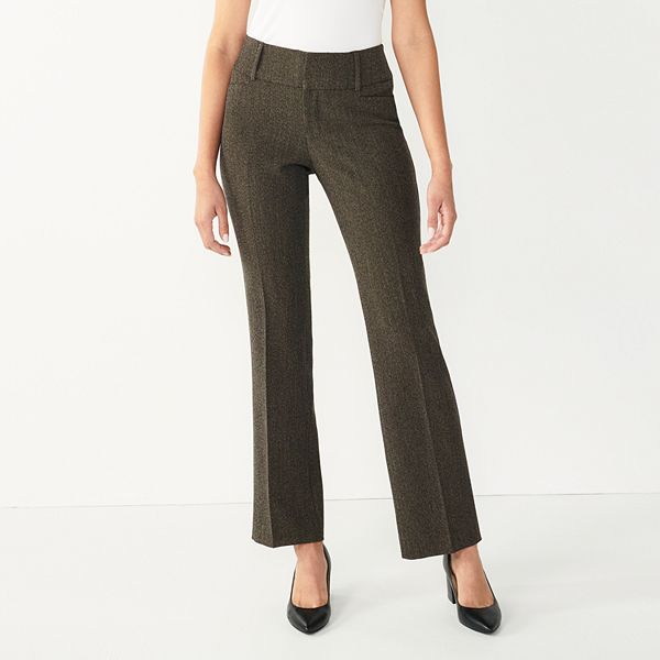 Women's Nine West Midrise Tummy Control Bootcut Pants