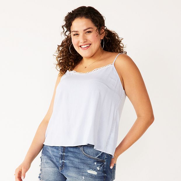 Juniors' SO® Lace Tank