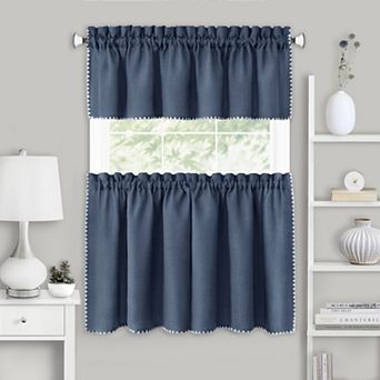Achim Kendal Tier and Valance Window Curtain Set