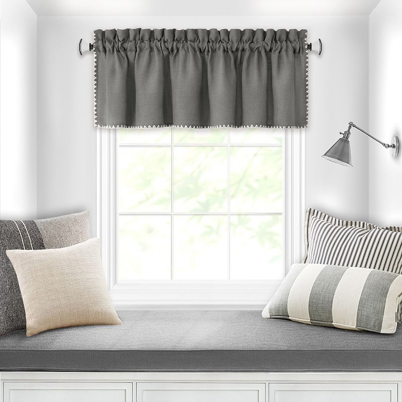 18748335 Achim Kendal Window Curtain Valance, Grey, 58X14 sku 18748335