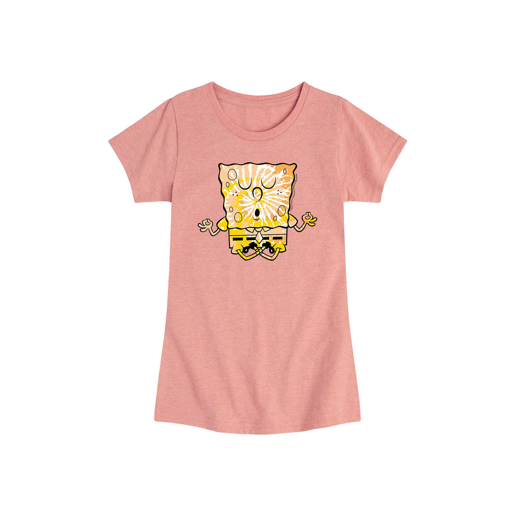 Girls 7-16 SpongeBob SquarePants Tie Dye Graphic Tee, Girls, Size: Large (