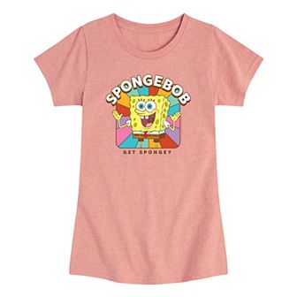 Girls 7-16 SpongeBob Get Spongey Graphic Tee