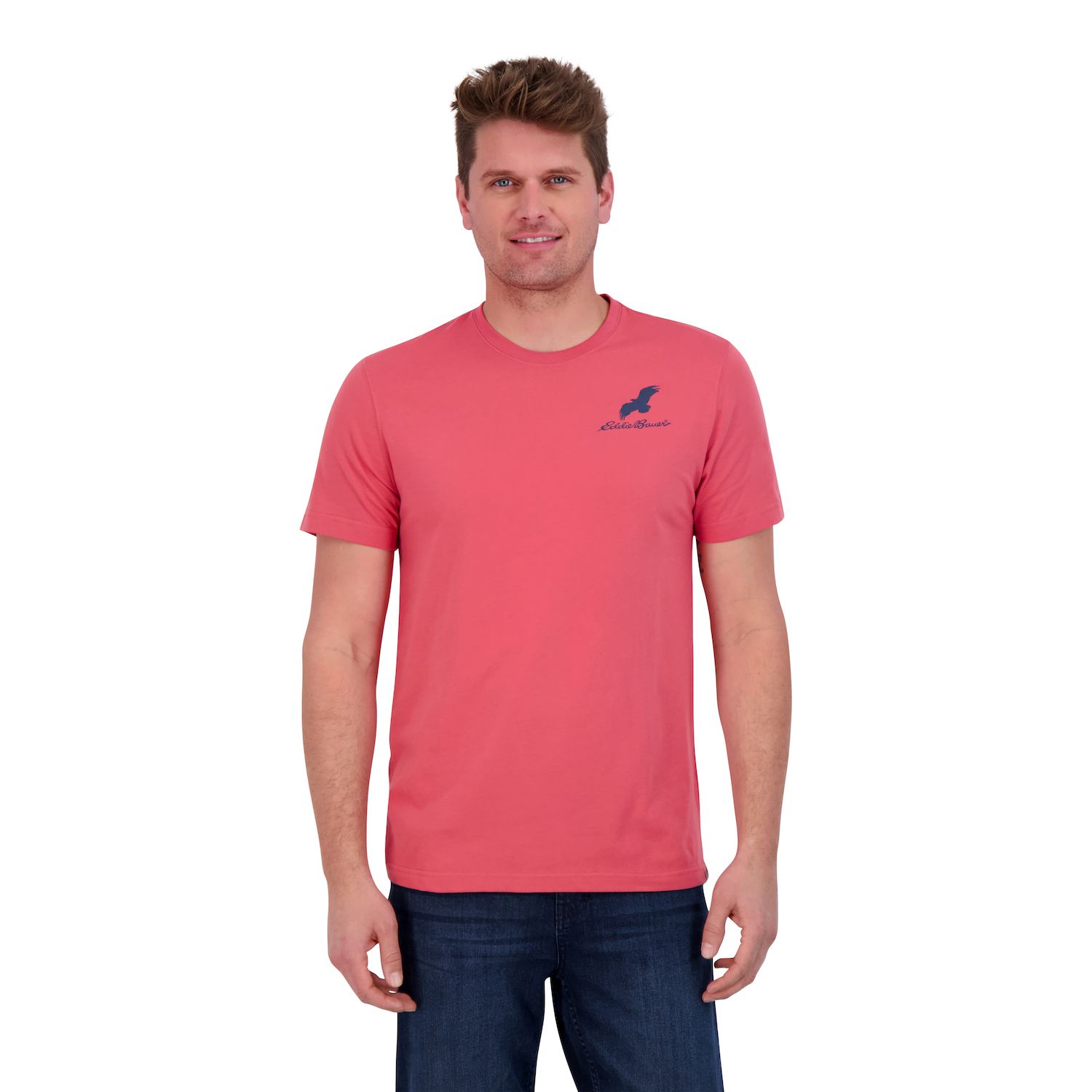 Eddie Bauer Herren T-Shirt 'Reel Em In' – Angler-Grafik, Weiche Baumwollmischung