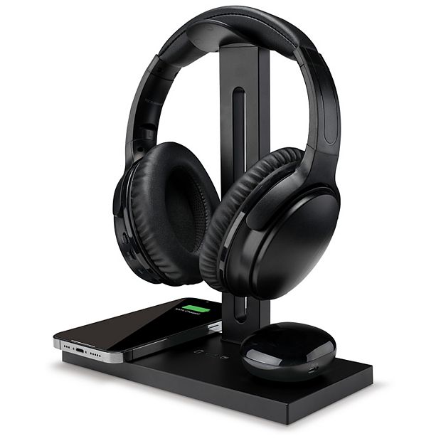 Headphones stand best sale with charger