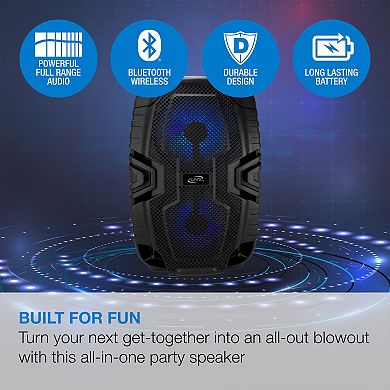 iLive Dual 6.5-in. Bluetooth Party Stereo Speaker