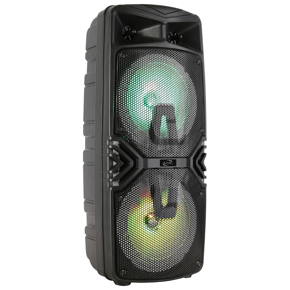iLive Dual 8-in. Bluetooth Party Stereo Speaker