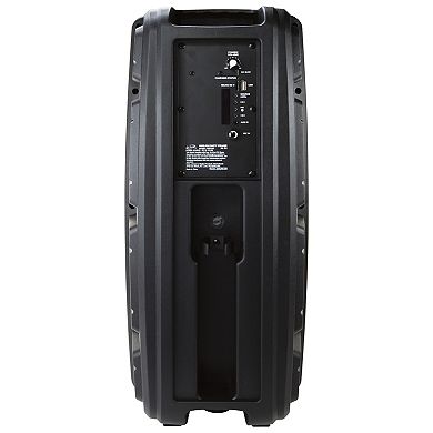 iLive Dual 8-in. Bluetooth Party Stereo Speaker