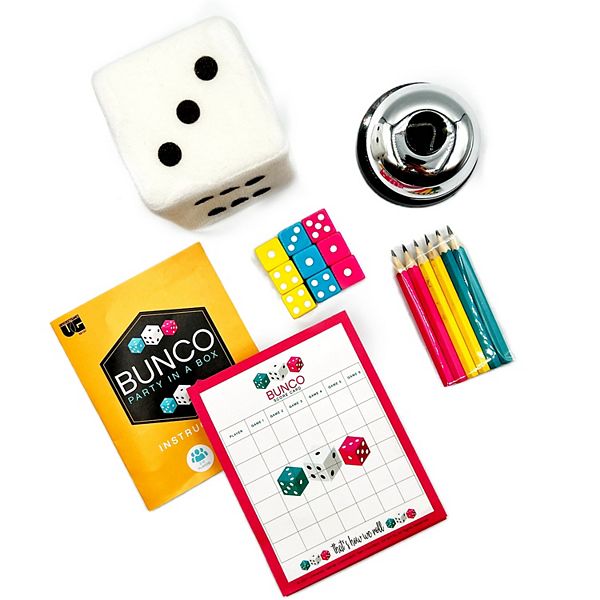 Bunco Party in a Box Game by University Games, for 2 to 12 Players Ages 8+