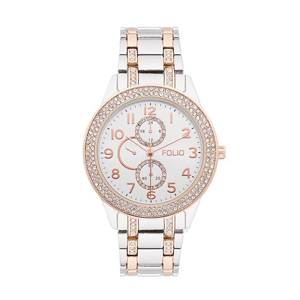 Folio women's hot sale crystal watch