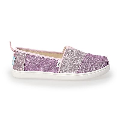 TOMS Colorblock Iridescent Glimmer Girls' Alpargata Shoes