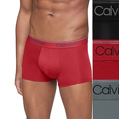 Calvin Klein Microfiber Stretch Trunk 2 Pack Black/Red