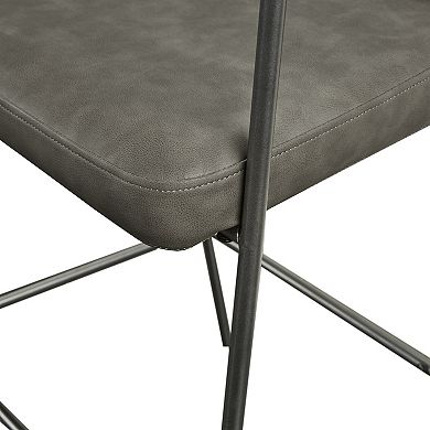 Madison Park Dunas Faux Leather Counter Stool